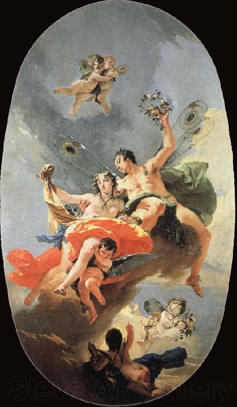 Giovanni Battista Tiepolo Triumph of ephy and Flora